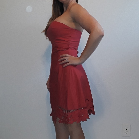 Betsey Johnson Aline Tube Dress with Floral Trim - Picture 3 of 8